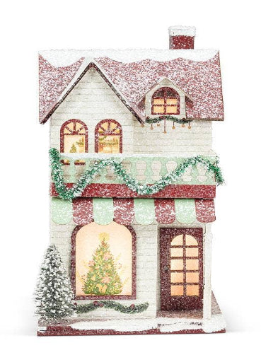 Lighted House with Balcony