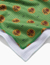 Artisanal Floral Green Tea Towel