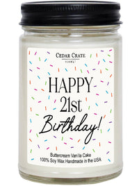 Happy 21st Birthday Candle