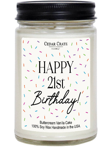 Happy 21st Birthday Candle