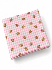Pink Teddy Picnic Swaddle