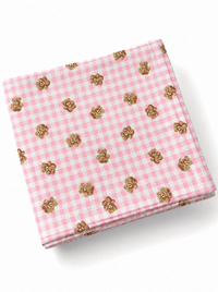 Pink Teddy Picnic Swaddle