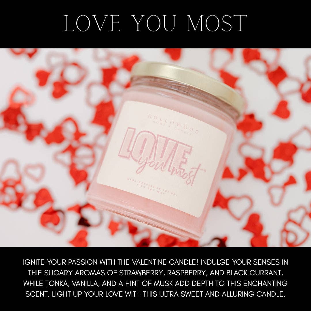 Love you most Candle