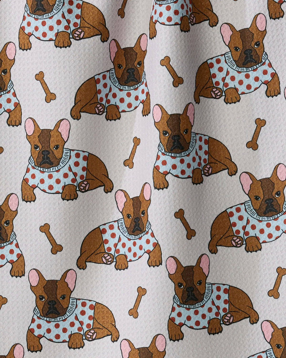 Frenchie Fun Tea Towel