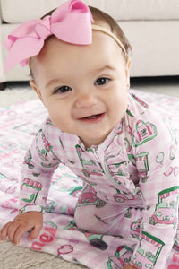 Birdie Babes Ruffle Zipper Footie