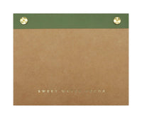 Small Green Gold Notepad