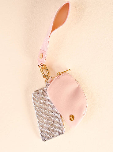 Dynamic Duo Pouch Luxe Wristlet-Rosé All Day