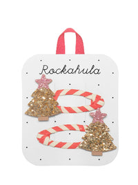 Stripy Christmas Tree Clips