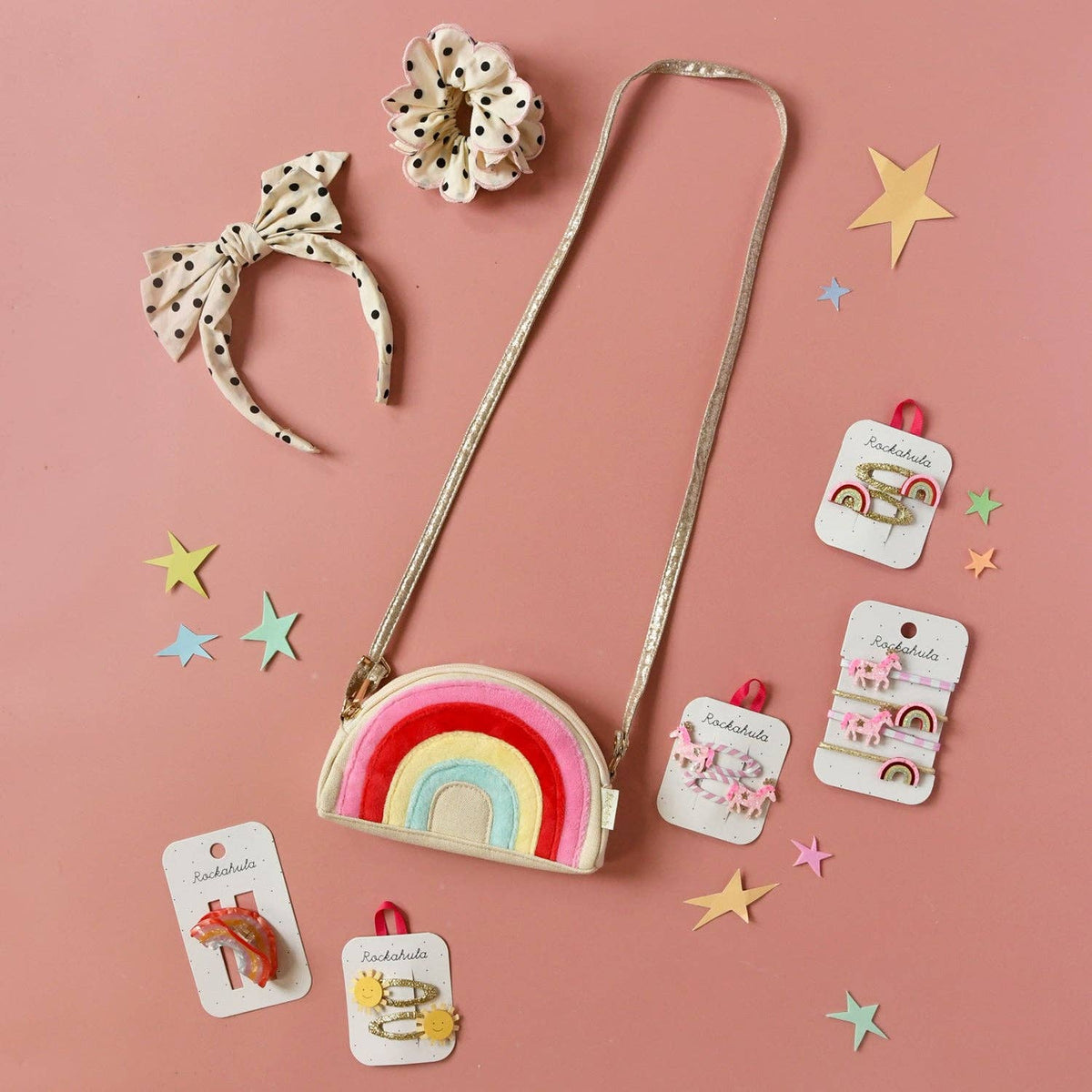 Pink Pony Stripy Hair Ponies