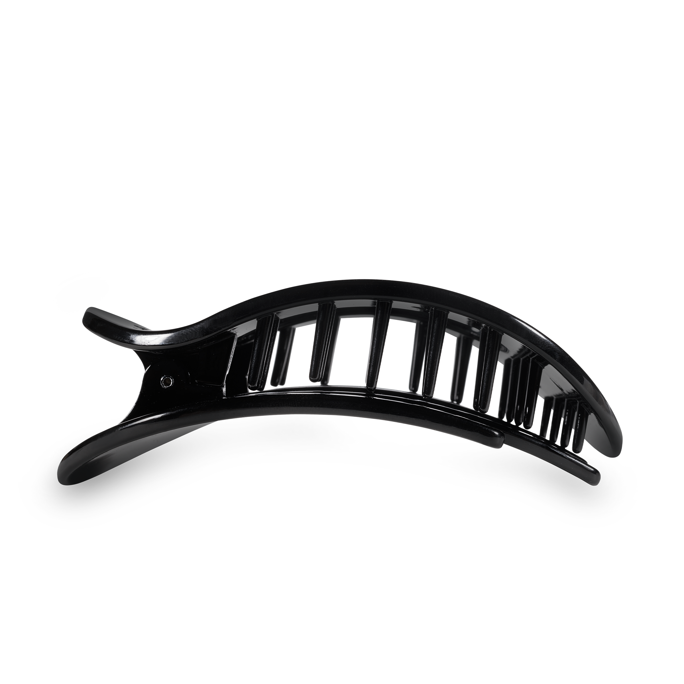 Round Flat Hair Clip | Large | Jet Black