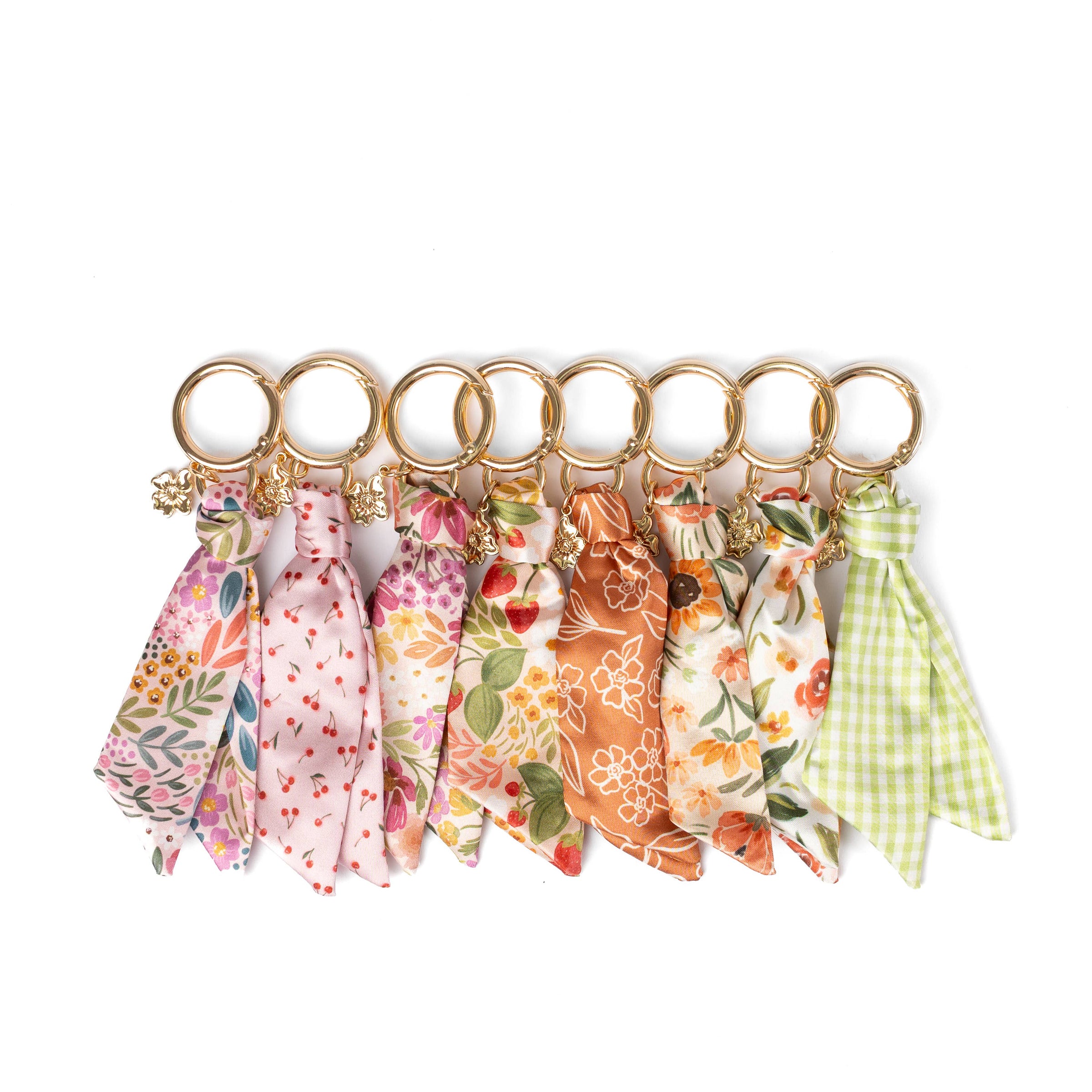 Floral Satin Keychain