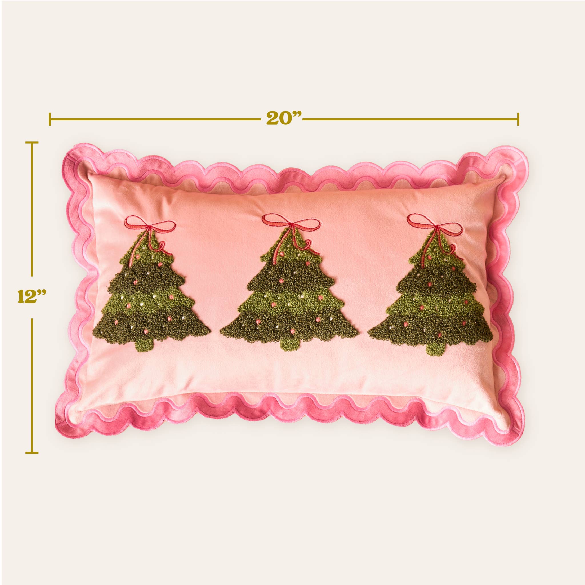 Twinkling Trees Throw Pillow