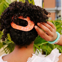 Flat Round Hair Clip | Large | Dreamsicle