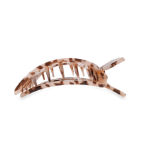 Square Flat Hair Clip | Large | Blonde Tortoise