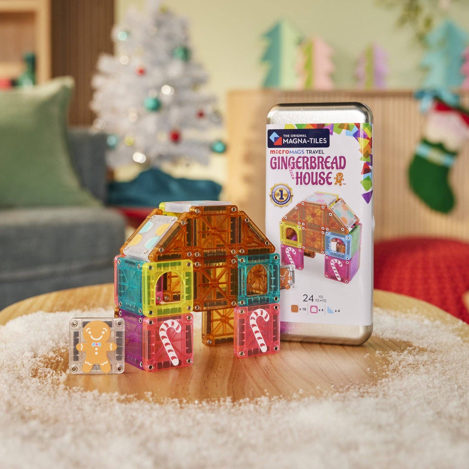 MicroMAGS Gingerbread House Travel Set