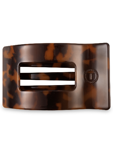 Flat Rectangle Hair Clip | Medium | Tortoise