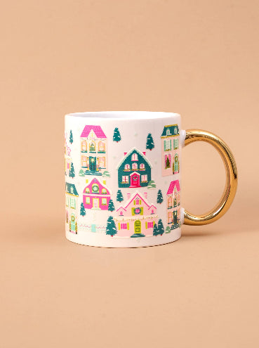Pink Pine Village 11oz Ceramic Mug
