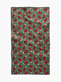 Heart Stockings Tea Towel