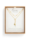 Charm Necklace Heart and Cross