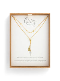 Charm Necklace Heart and Cross