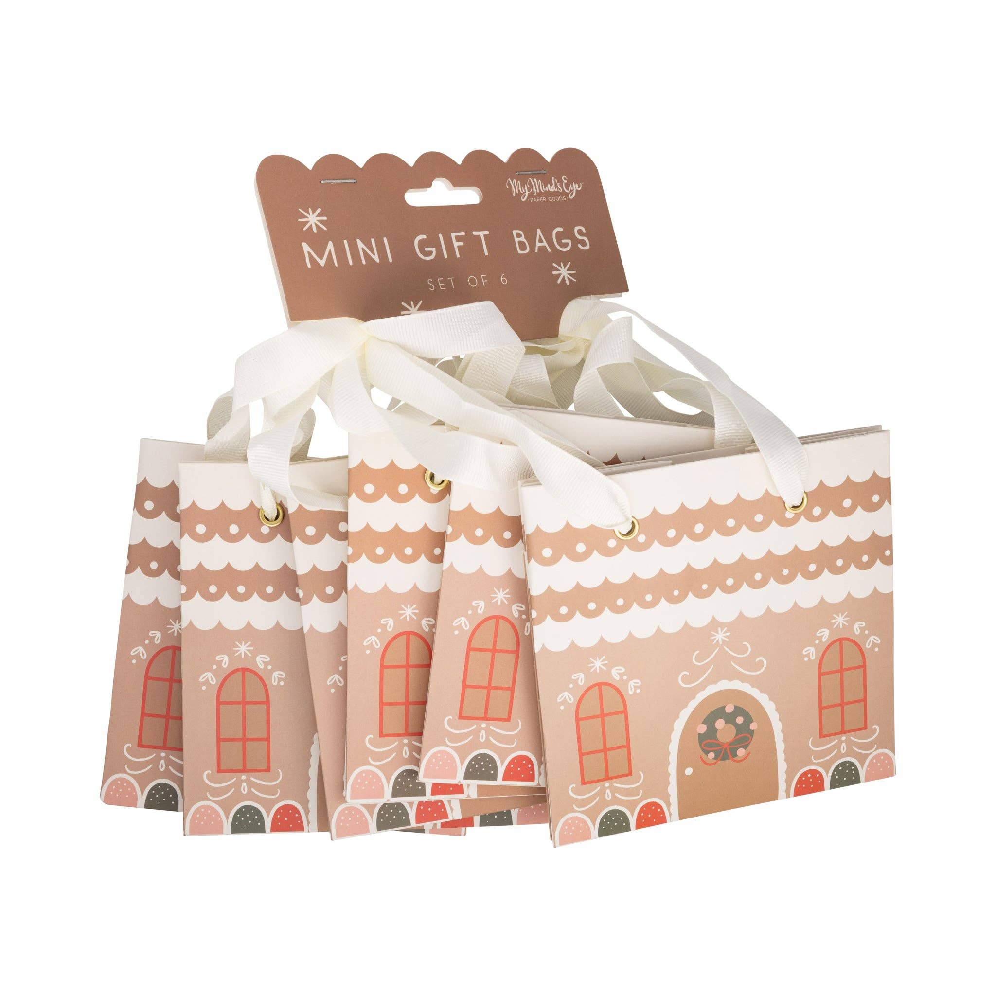 Gingerbread House Gift Bag Set