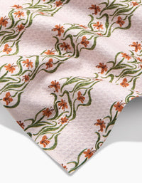Floral Fall Stripe Bar Towel
