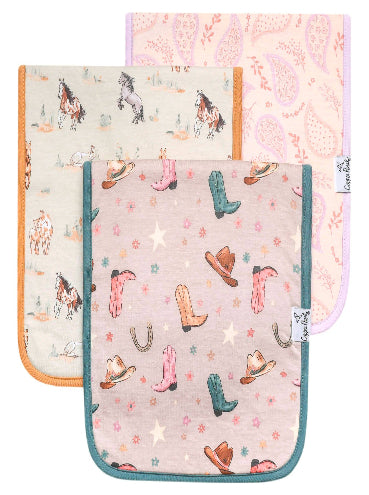 Cowgirl Burp Cloths
