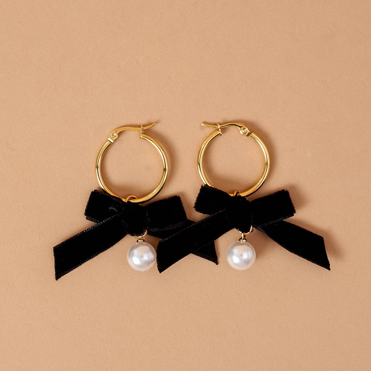 Midnight Velvet Hoop Earrings