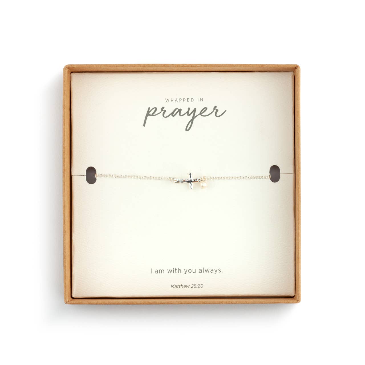 Silver Dainty Cross Bracelet
