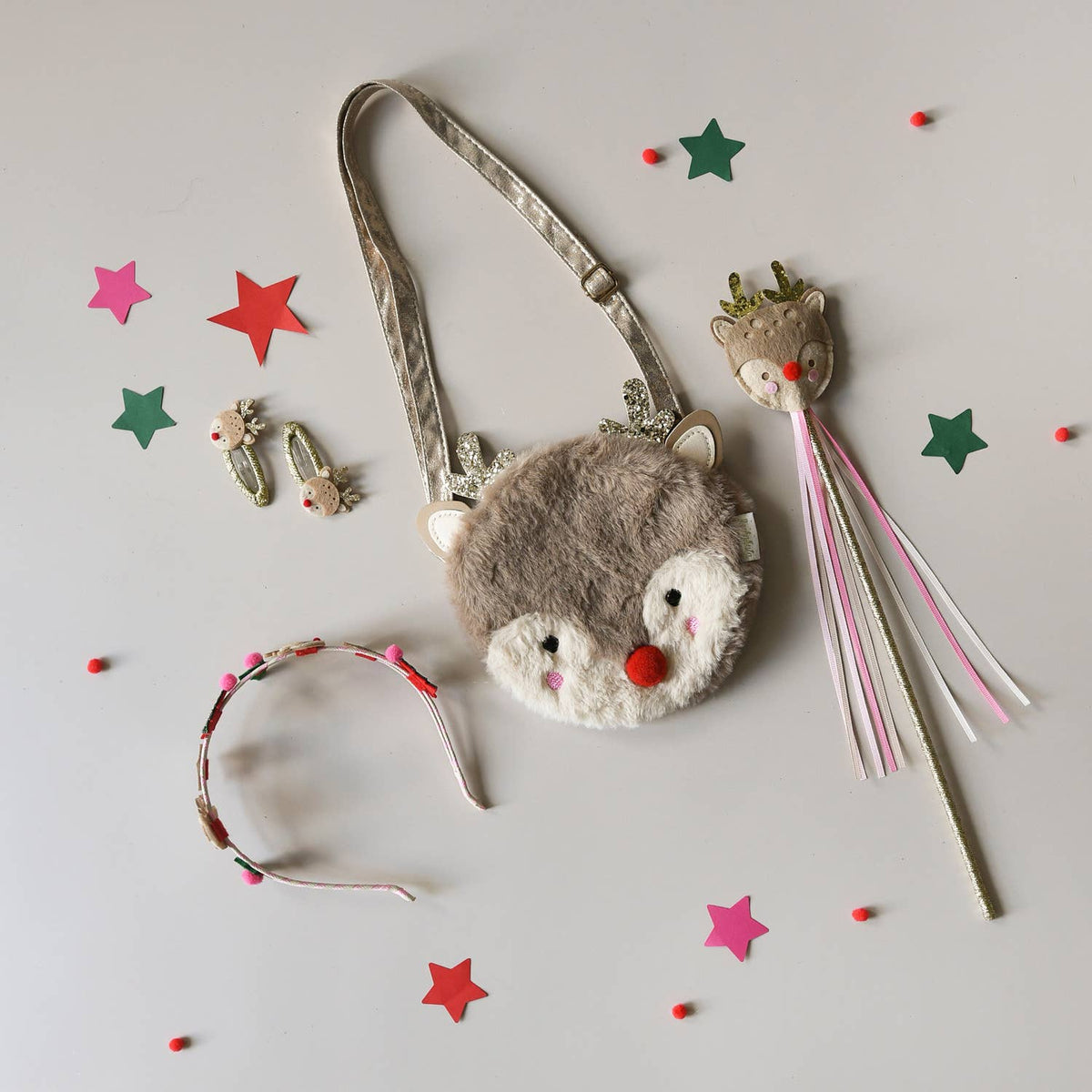 Little Reindeer Hair Clips