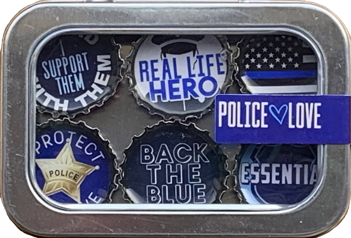 Custom Police Magnets Police Love Magnets – Rhinestones and Roses