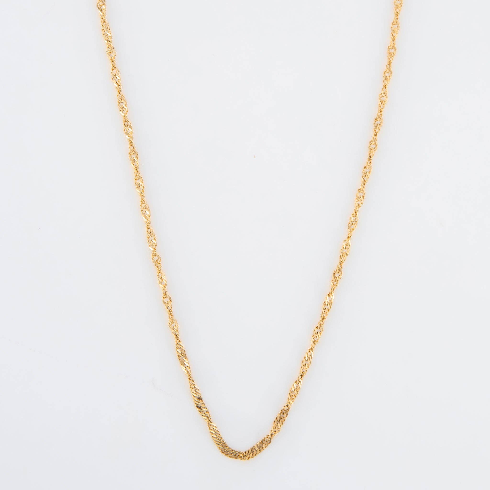 Waterproof Twisted Chain Necklace