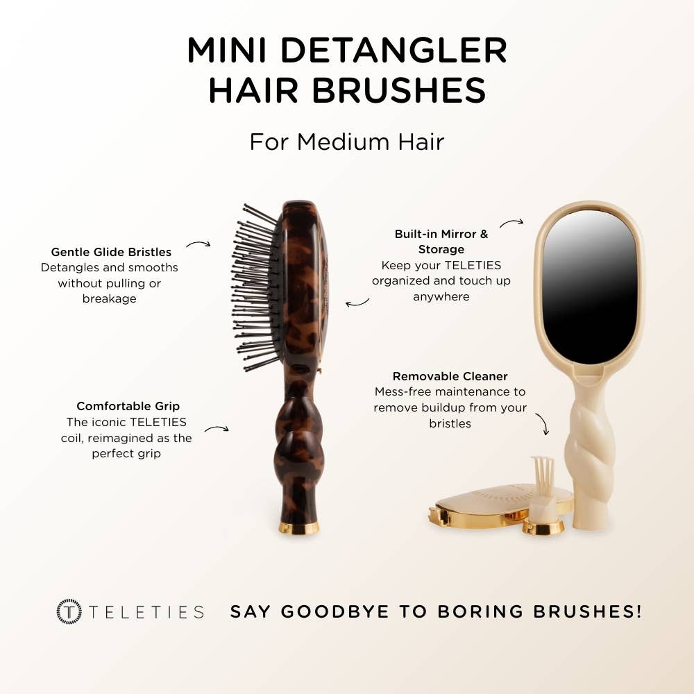 Mini Detangler Brush- Tan