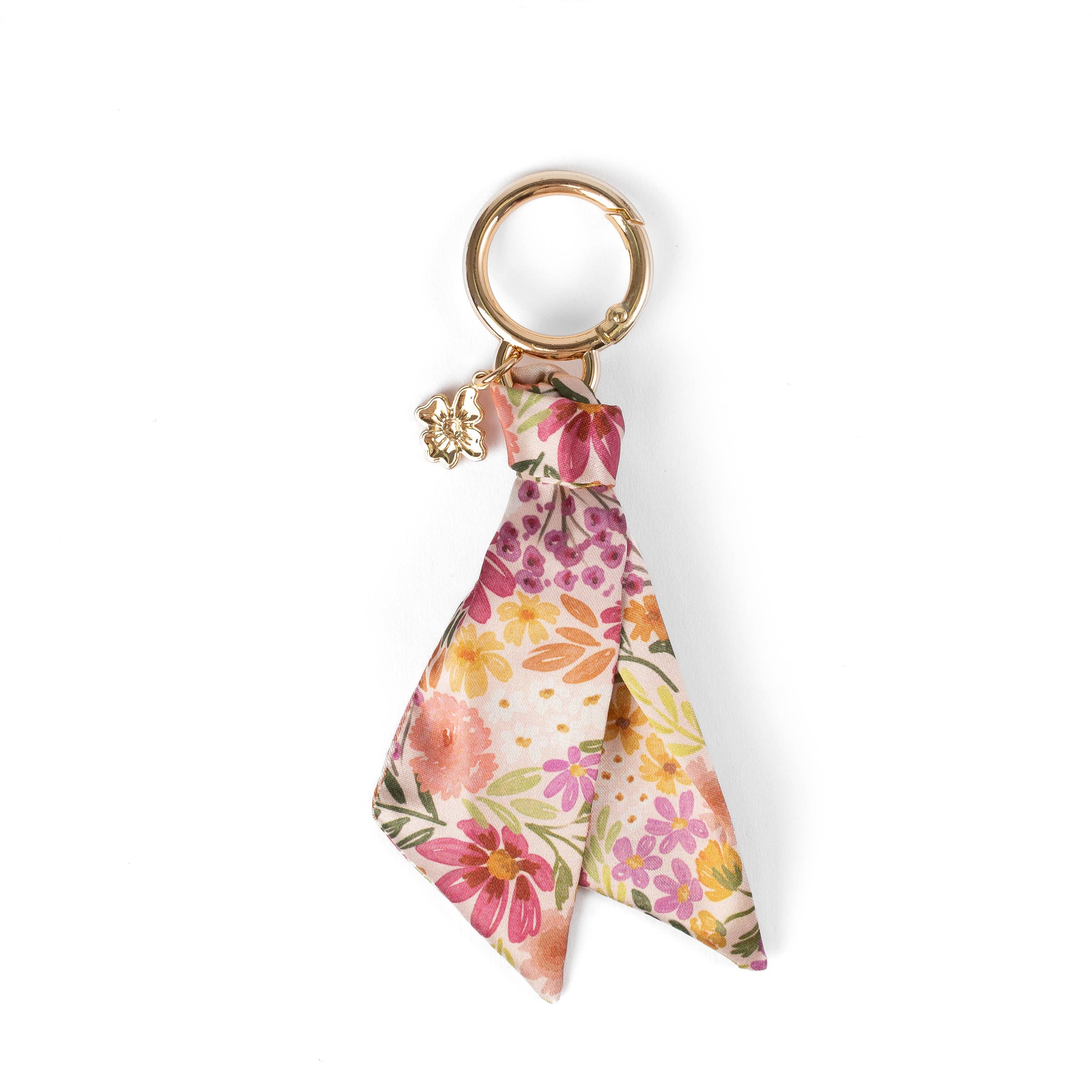 Floral Satin Keychain