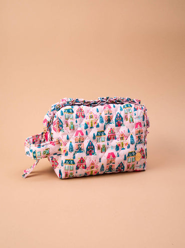 Sugarplum Lane Quilted Cosmetic Pouch