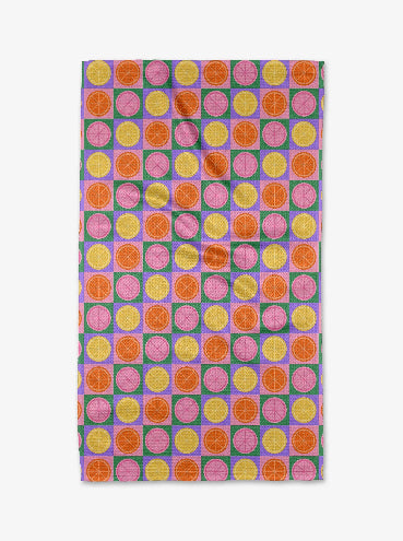 Summer Lemons Tea Towel