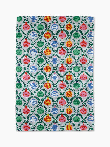 Christmas Ornaments Tea Towel