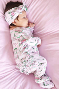 Birdie Babes Ruffle Zipper Footie