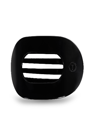 Round Flat Hair Clip | Large | Jet Black