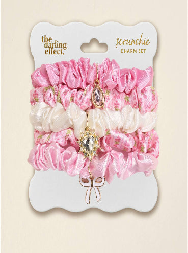 Scrunchie Charm Set–Oh So Fancy Pink
