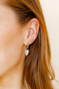 Payton Pearl Studes - White 3mm