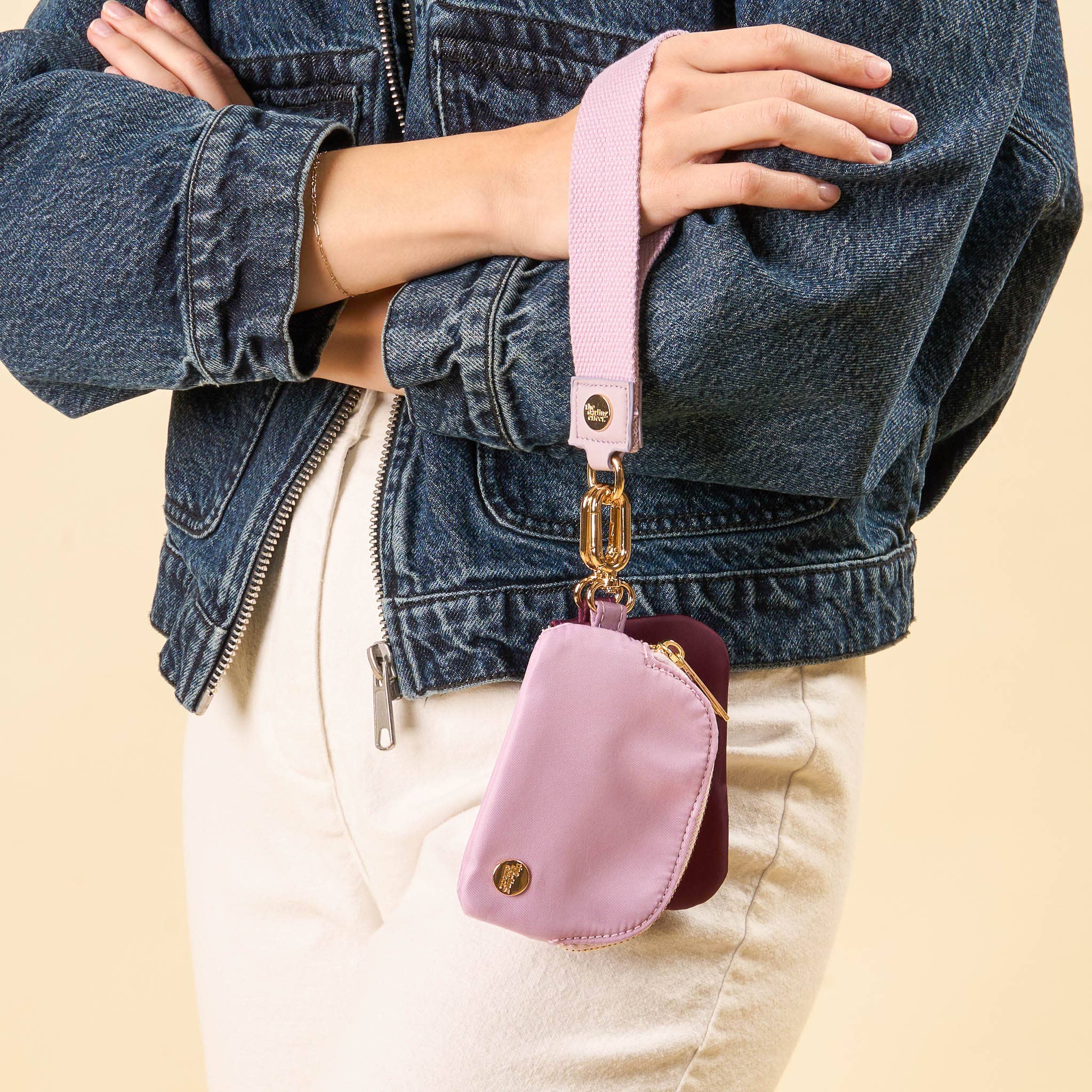 Dynamic Duo Pouch Wristlet-Lilac