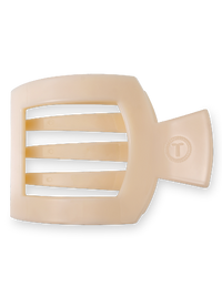 Square Flat Hair Clip | Medium | Almond Beige