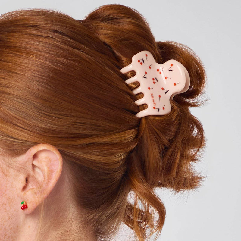 Cherry Print Puff Clip