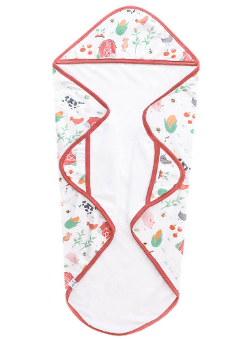Farm Life Knit Hooded Towel
