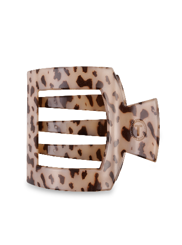 Square Flat Hair Clip | Large | Blonde Tortoise