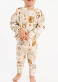 Hedgehog Patchwork Crewneck Set