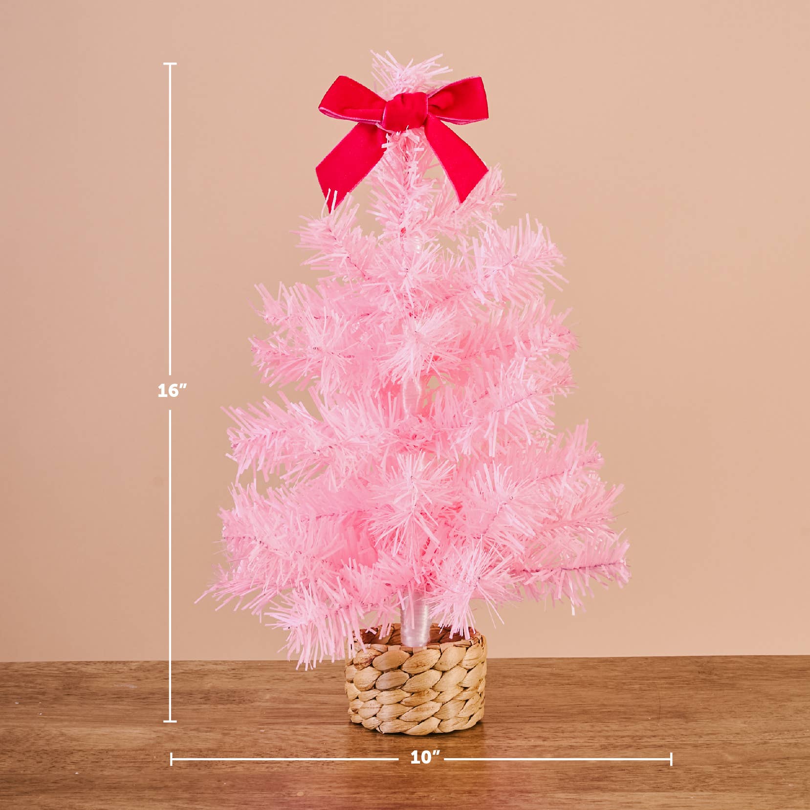 Mini Artificial Christmas Tree-Pink
