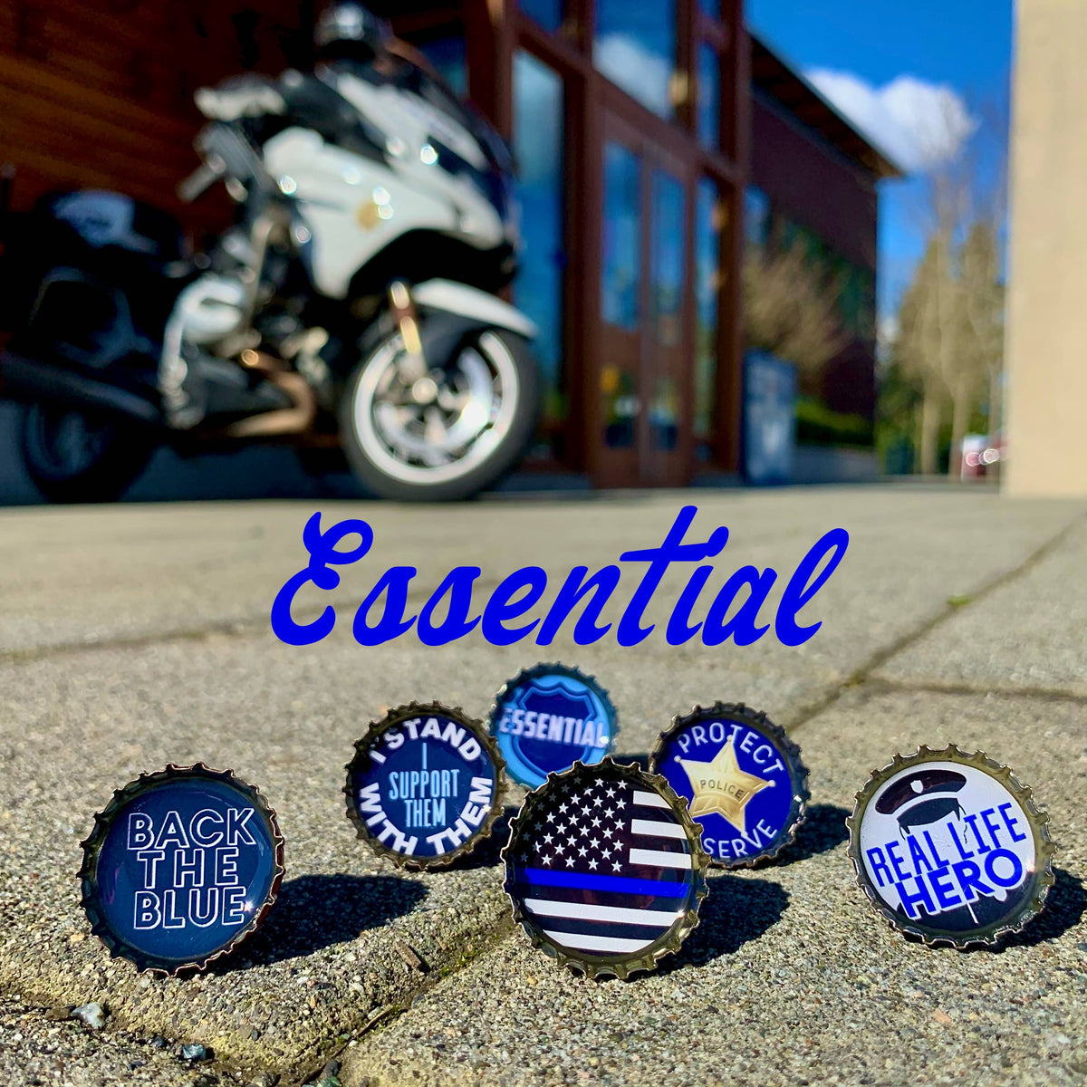 Custom Police Magnets Police Love Magnets – Rhinestones and Roses