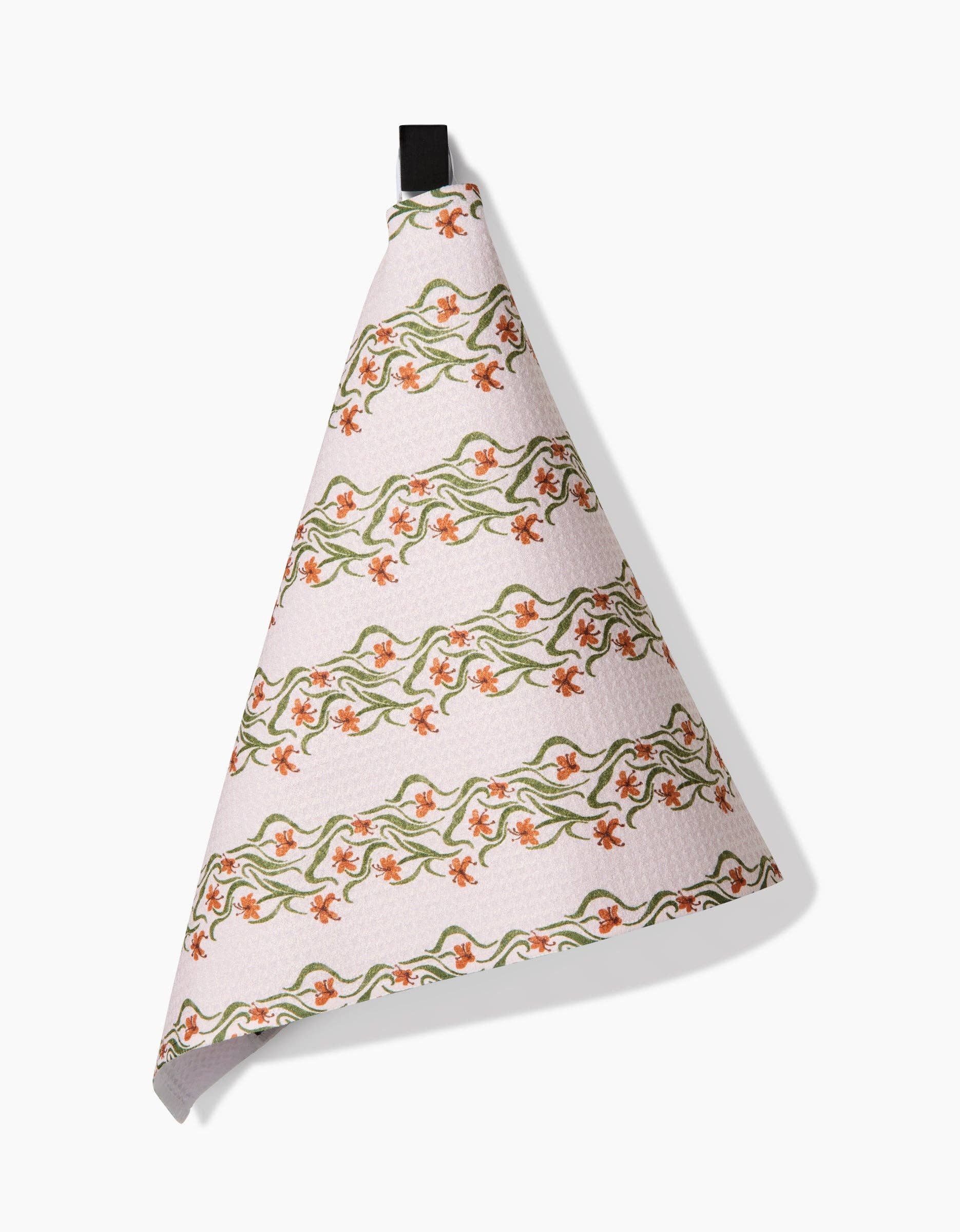 Floral Fall Stripe Bar Towel